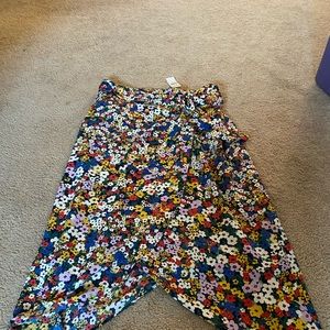 Floral Faux Wrap Skirt - NEW WITH TAGS